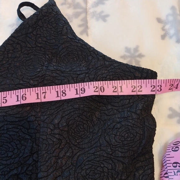 Bloom Chic LBD Black Mini Dress Rose Pattern 3XL - Picture 10 of 12